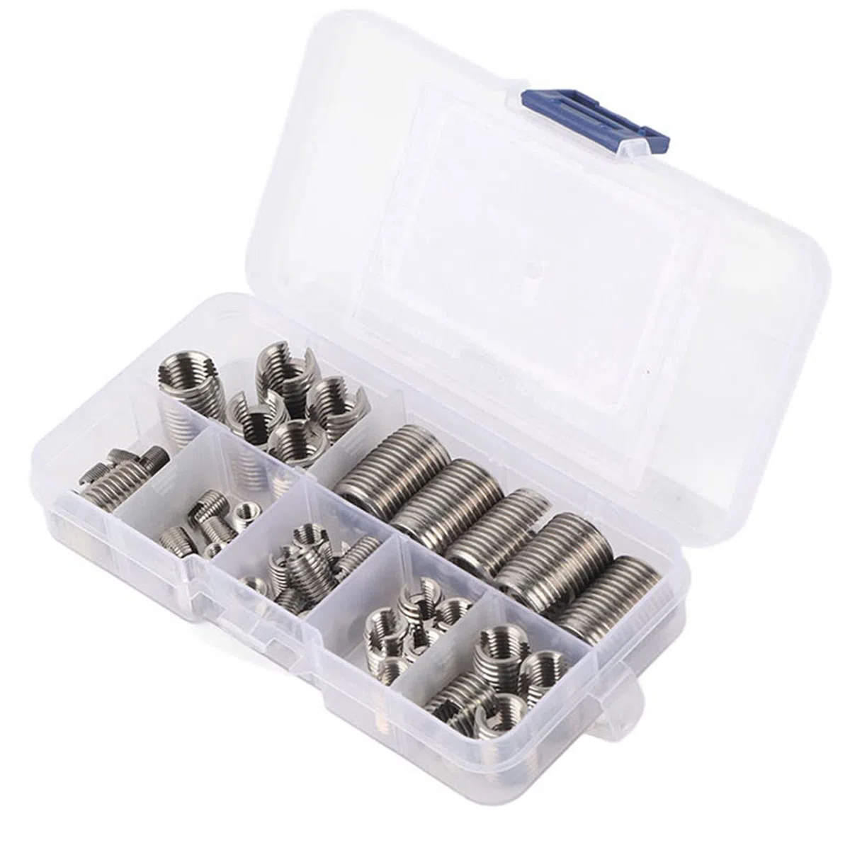 Filets Rapportés, Autotaraudeurs Fendus, Haute dureté, Acier Inoxydable, Filetage Intérieur, 50 Pièces pour Réparation. Renforcer la Réparation, Filetage Interne