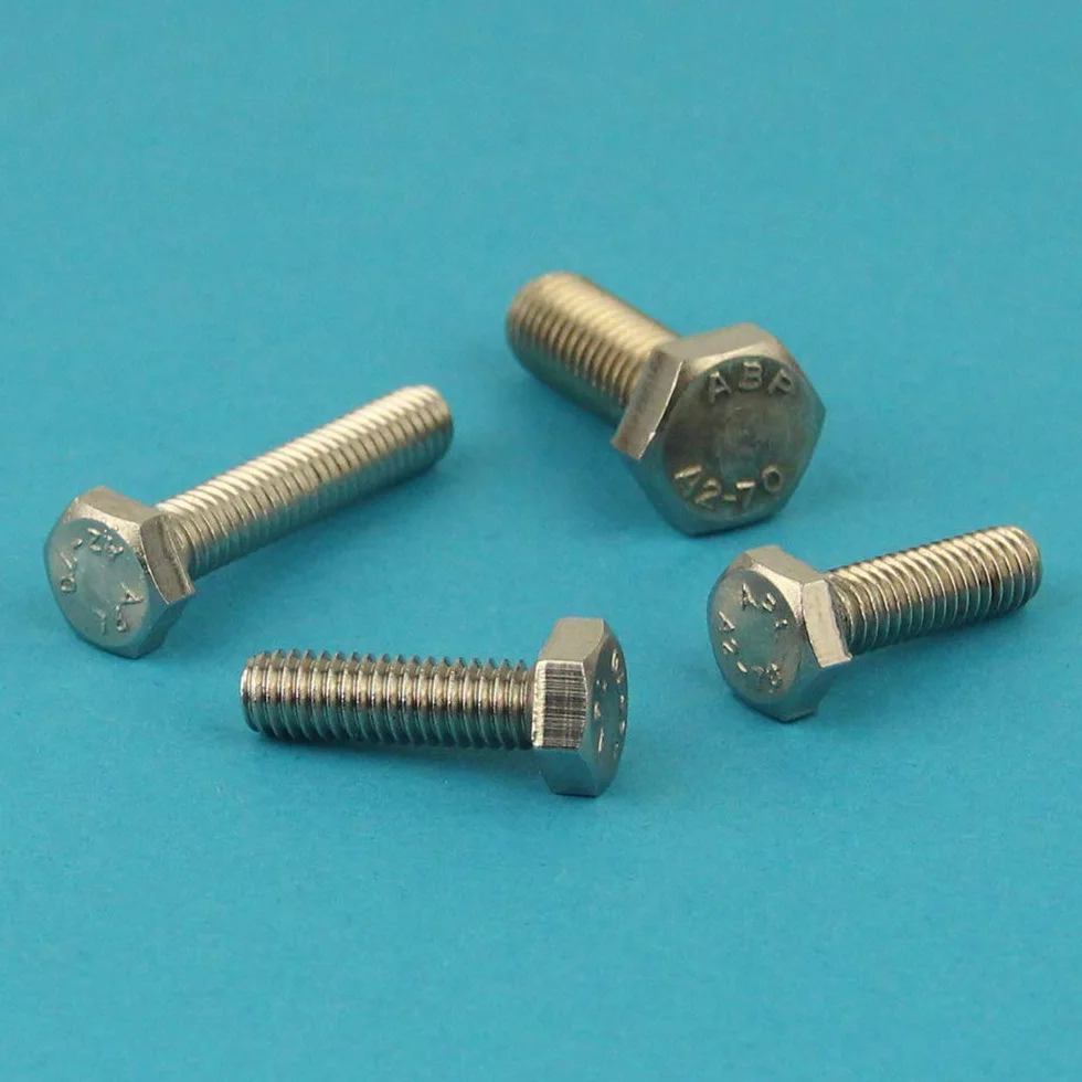 Vis à tête hexagonale - Filetage complet - M16 x 40 mm (10 pièces) - DIN 933 - ISO 4017 - Vis hexagonales - Vis filetées - Vis de machine - Vis en acier inoxydable VA A2 V2A