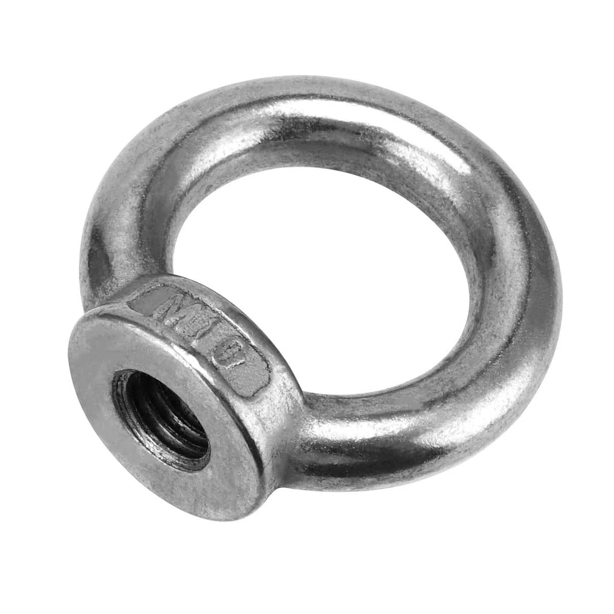 Lot de 10 Écrous à Anneau M12 en Acier Inoxydable, Anneaux de Levage, Vis à Œillets Filetées, Écrous à Œillets, pour Accessoires de Levage