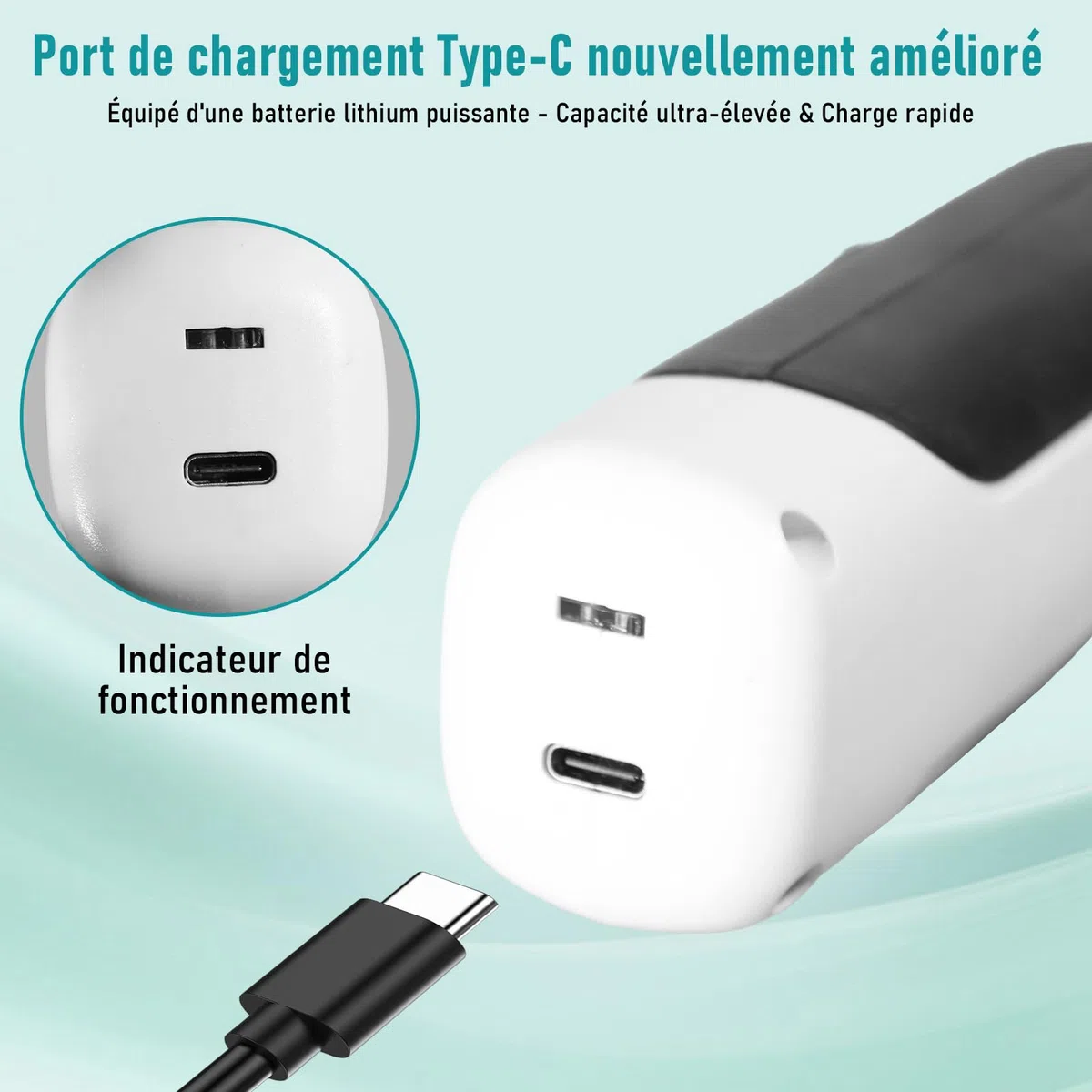 Cutter pour Carton 3,7 V Ciseaux Électriques, Cutter pour Carton Électrique avec Batterie 2000 mAh,Cutter Rotatif Universel sans Fil avec 2 Lames Auto-affûtantes pour Moquette,Cuir et Feutre