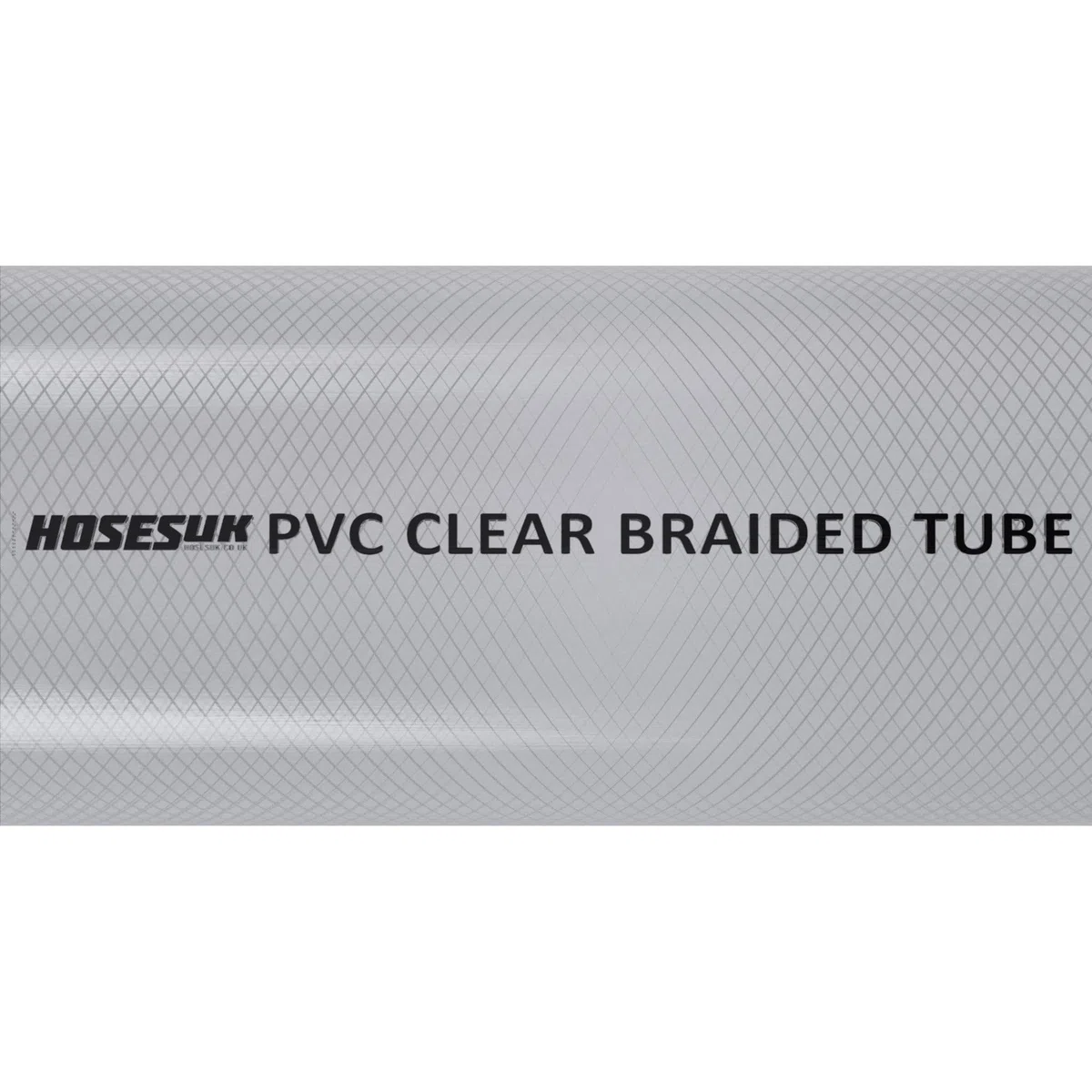 Tuyau flexible en plastique PVC transparent renforcé tressé pour air, eau, huile, gaz, nourriture - diamètre intérieur 10 mm (3/8") - 3 mètres