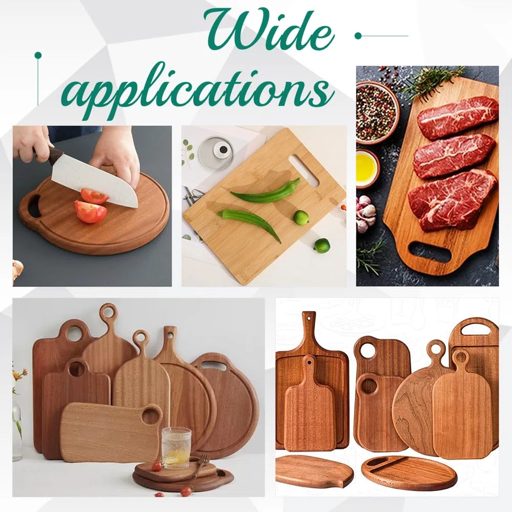 NBEADS 4 Pcs 9 Styles Gabarit de Poignée de Planche à Charcuterie, 4mm D'Épaisseur Gabarit de Toupie en Acrylique Gabarit D'Incrustation de Toupie Transparent pour le Travail du Bois et L'Artisanat