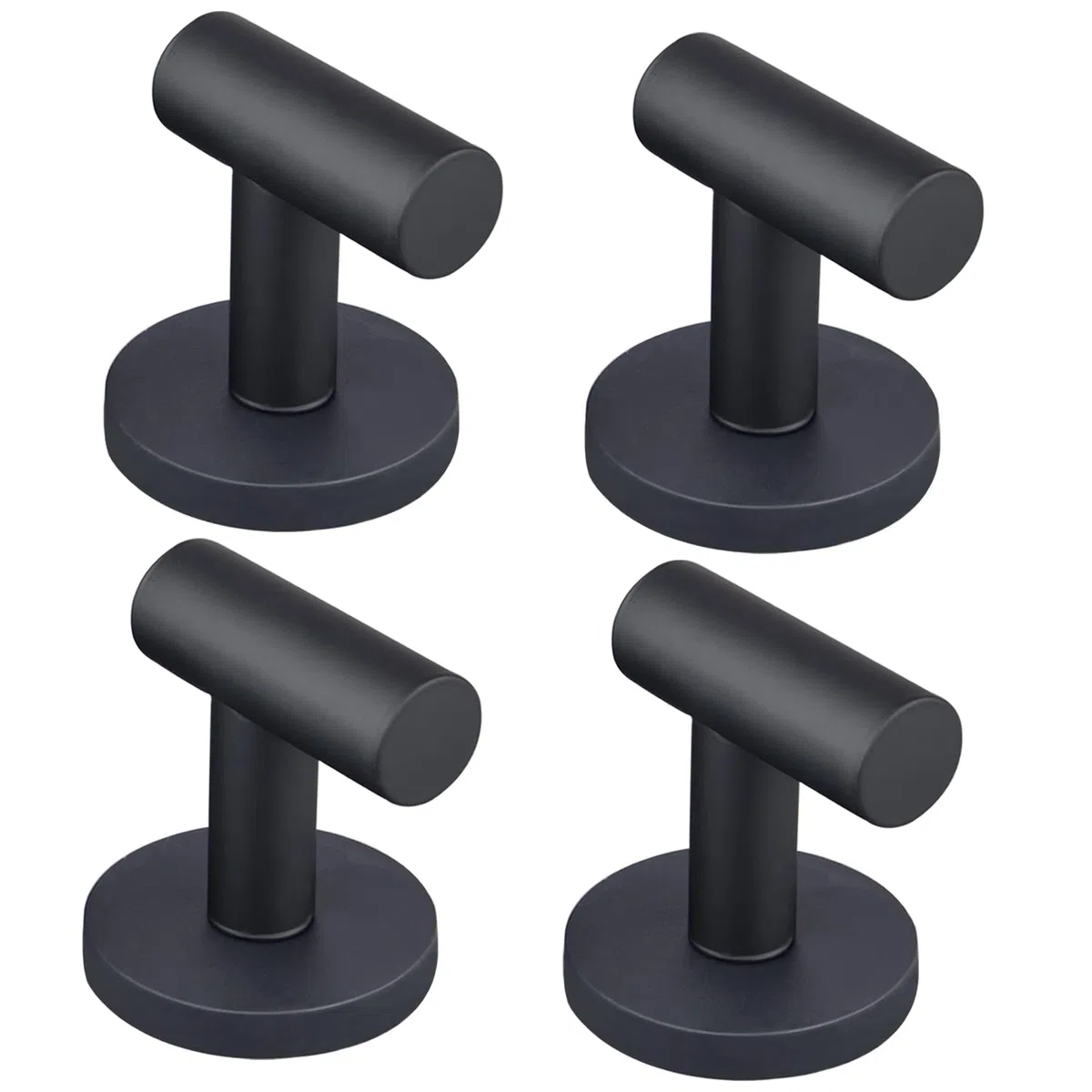 MUTUACTOR Robustes crochets revêtus magnétiquement, crochets de garage avec de terres rares pour suspendre la croisière de classe, casiers de cuisine, portes métallique (D43mm 4Hook)