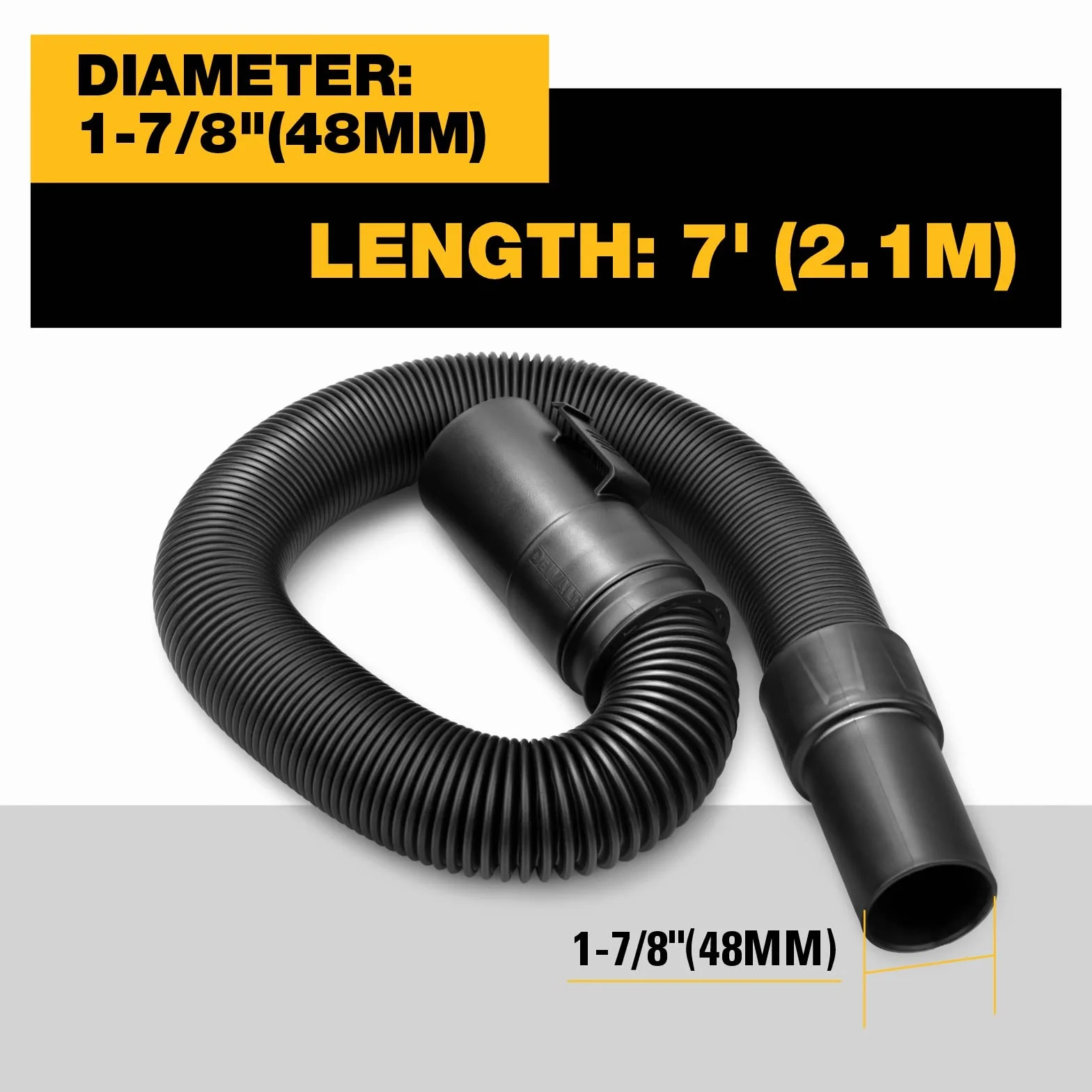 DEWALT Tuyau flexible 48 mm de 2,13 m