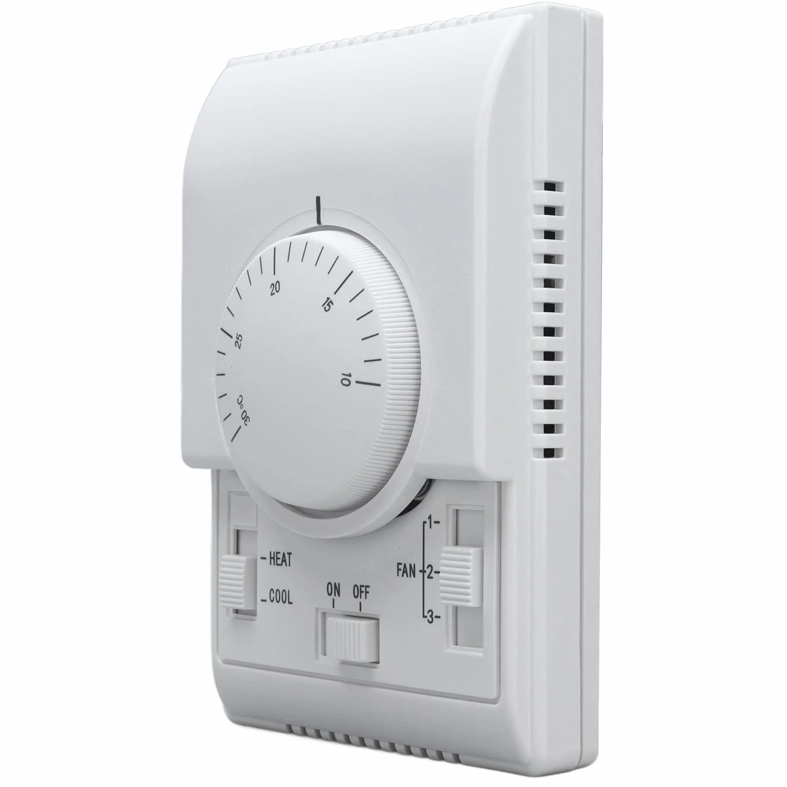 Thermostat Mécanique Thermostats Chauffage et Refroidissement Régulateur de Température Mécanique à Deux Voies Interrupteur de Thermostat pour Air Central Programmable