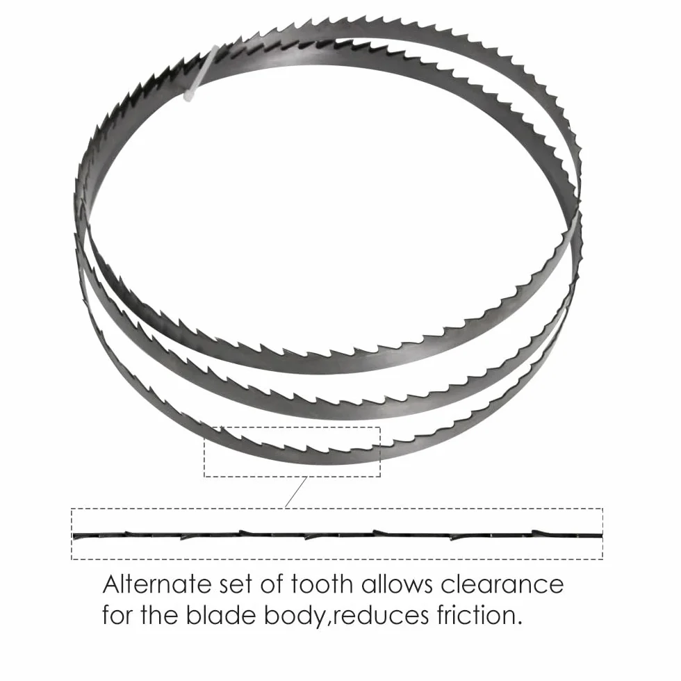 Lot de 4 Lames de Scie à Ruban 1790 x 10 x 0,35 mm 10 dents, Lames de Scie à Bois Pour Bois Plastique, Convient pour HBS 251/HBS261