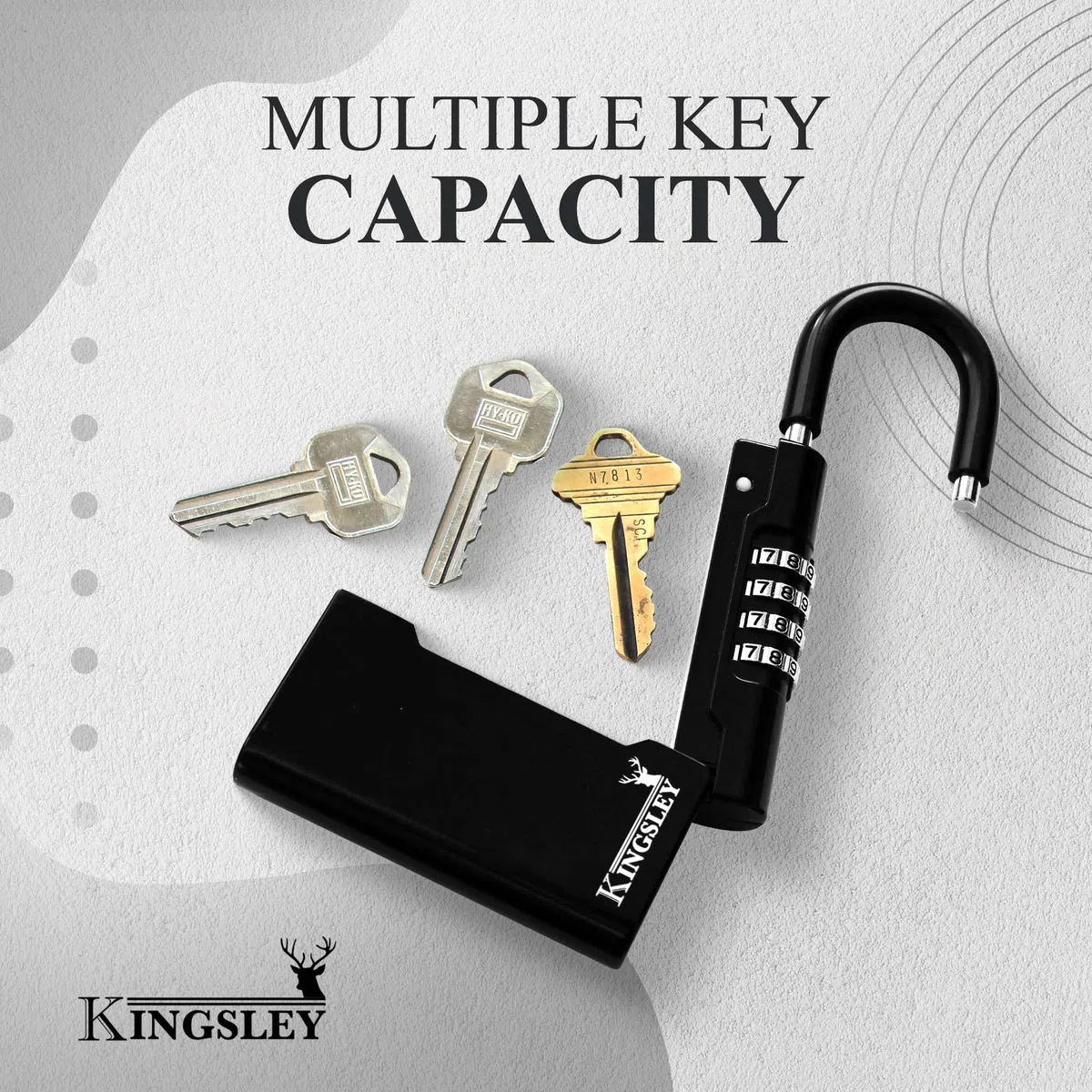 Kingsley Guard-a-key Boîte à serrure pour immobilier Noir