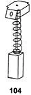 Balais de Charbon Asein 0760 pour Outils Électriques Felisatti - 7x12x18mm - 0,28x0,47x0,71''