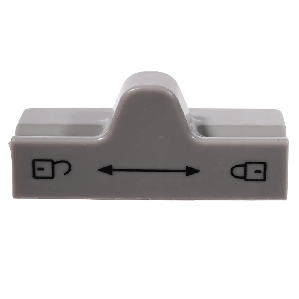 Fermeture de Porte Frigo Pièce de Rechange de la Serrure de Congélateur Compatible avec Réfrigérateur Série 7 2412757300 Grise