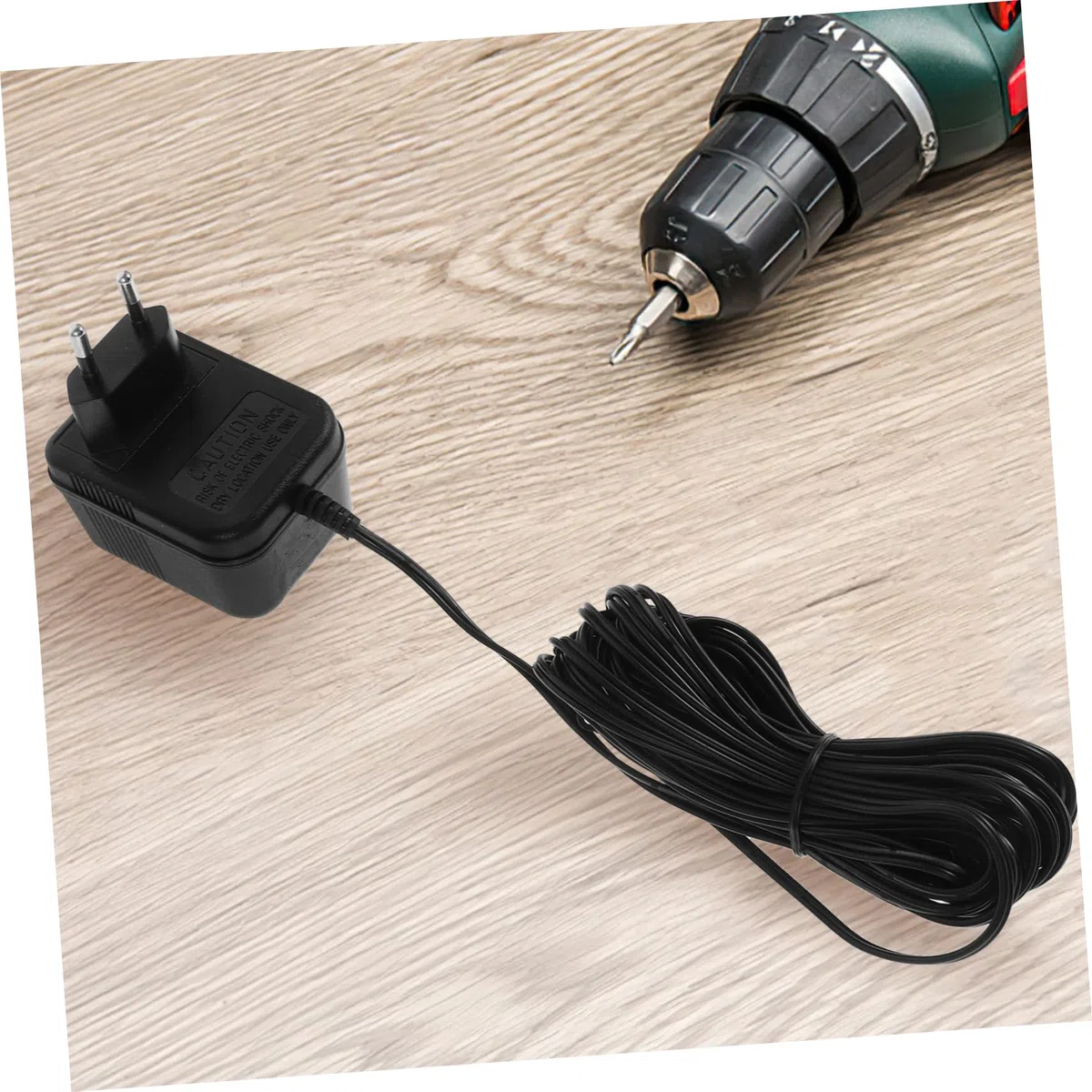 Transformateur Sonnette Adaptateur Secteur et Usage Domestique Câble Long 24v500mah, Alimentation Stable en Plastique Noir Design Élégant