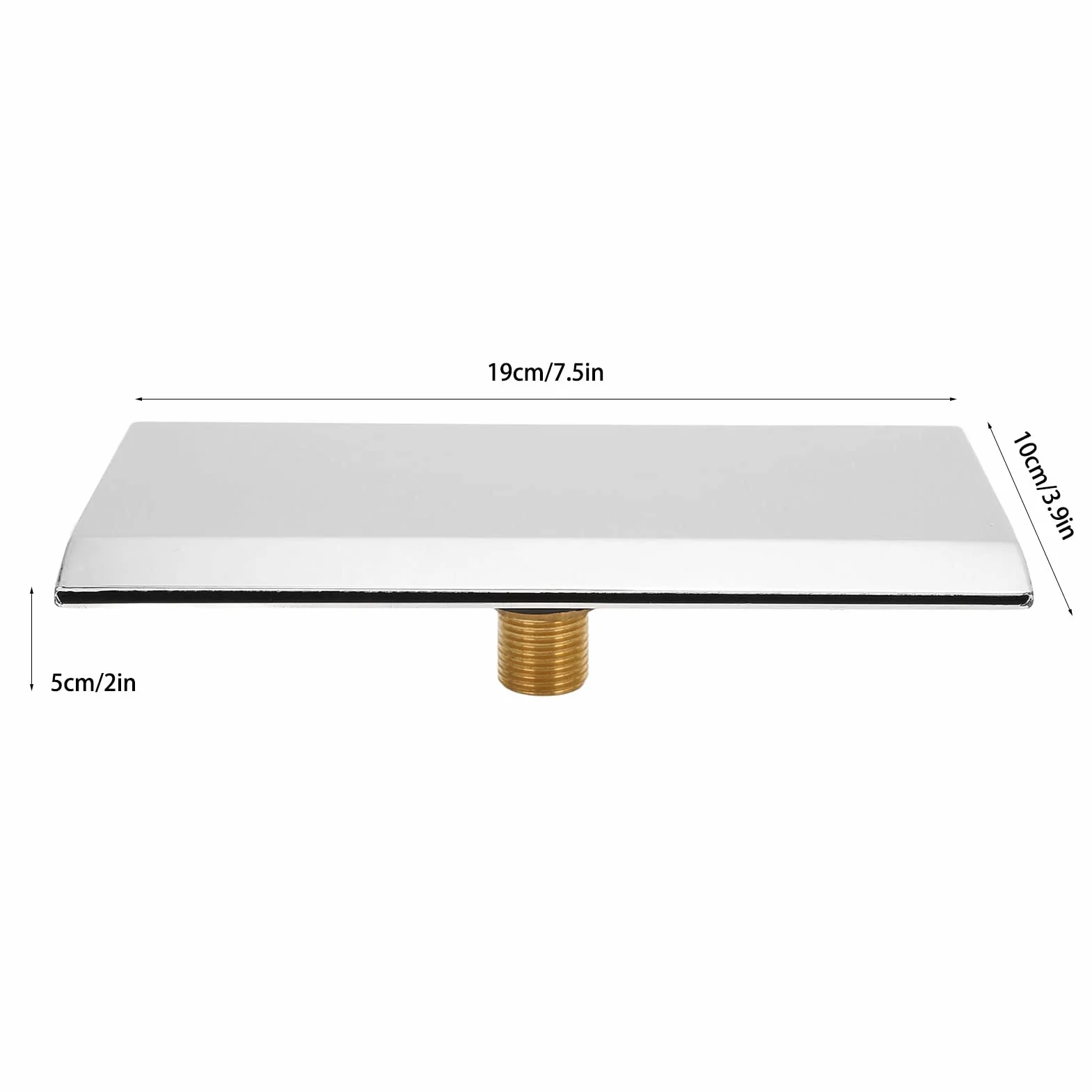 Bec de Baignoire Cascade, Externe Bassin Cascade Cascade Fontaine de Piscine en Acier Inoxydable, Bec de Baignoire Mural Robinet de Buse pour SPA, Piscine