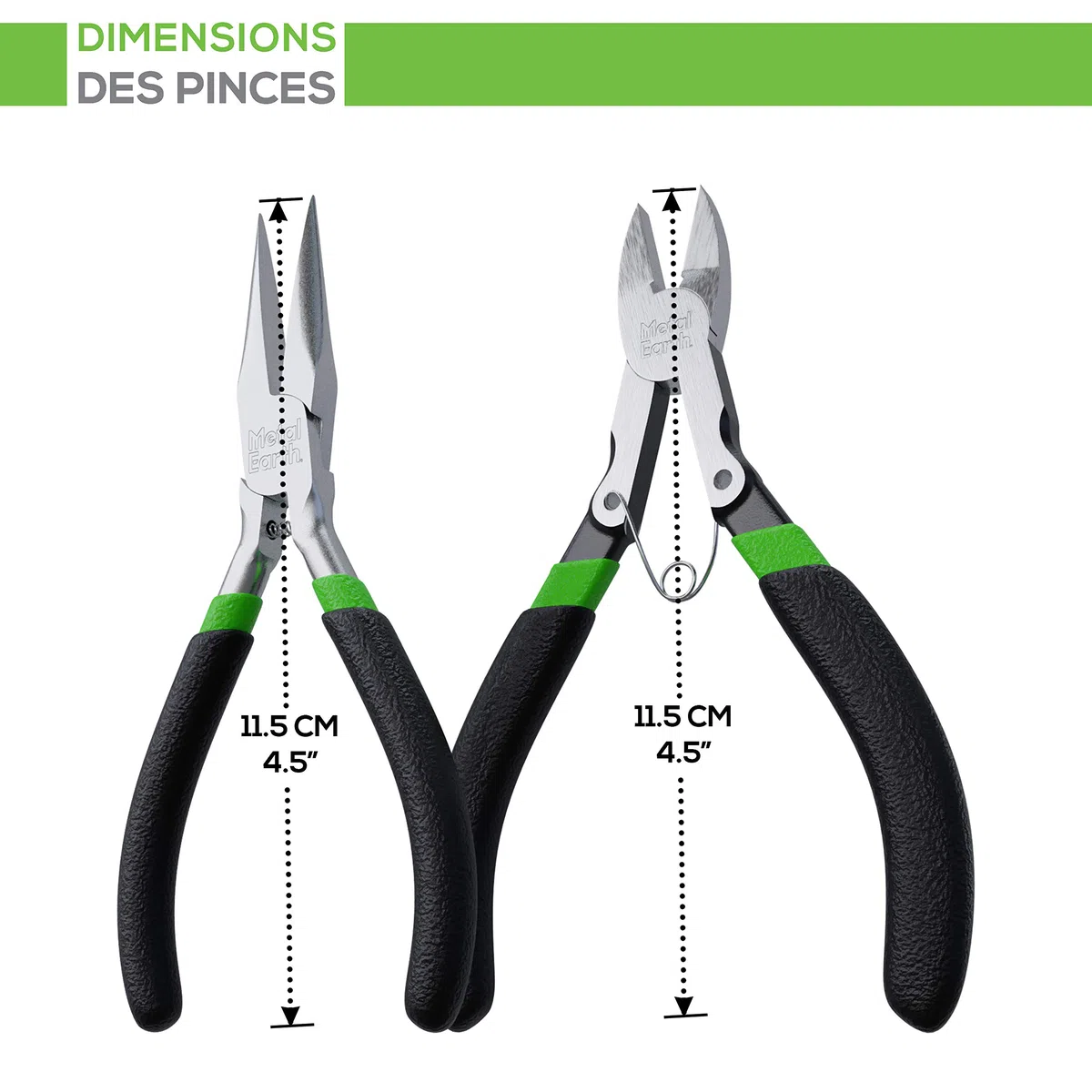 Metal Earth Fascinations Enhanced Design Kit d'outils 2 pièces – Tondeuses – Pince à Bec Aiguille