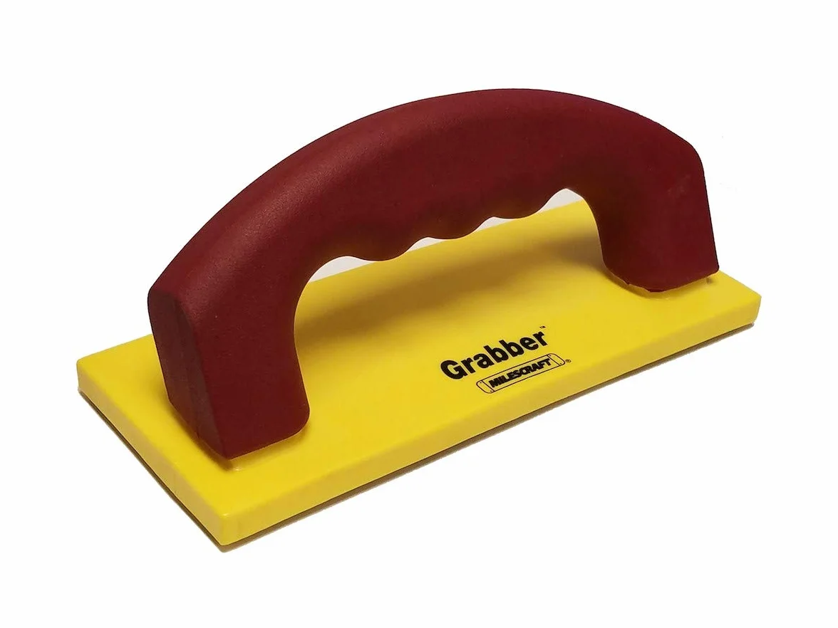 Milescraft Grabber 3403 Grabber Bloc poussoir pour scies de table, tables de défonceuse, scies à ruban et joints, jaune/rouge