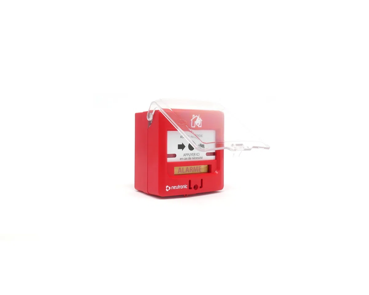 Déclencheur Manuel avec Capot 5710R1C Neutronic, Boitier de Commande, Sécurité Incendie, IP40