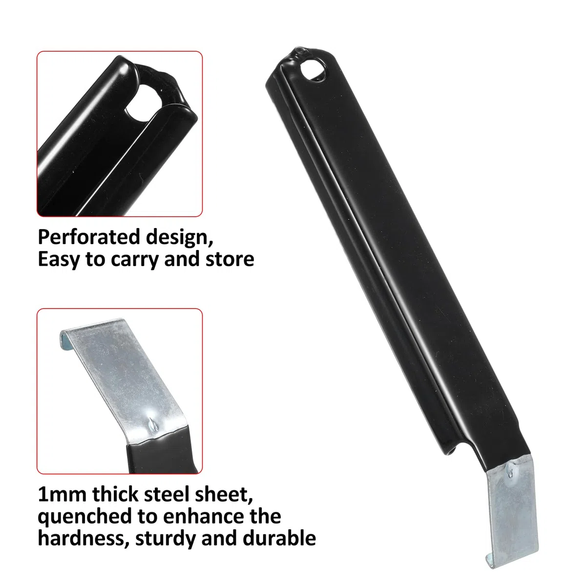 HUIOP Paquet de 2 outils de retrait de revêtement en vinyle pour l'installation et la réparation Poignée antidérapante extra longue Retrait facile des revêtements en vinyle sans endommager le revêteme
