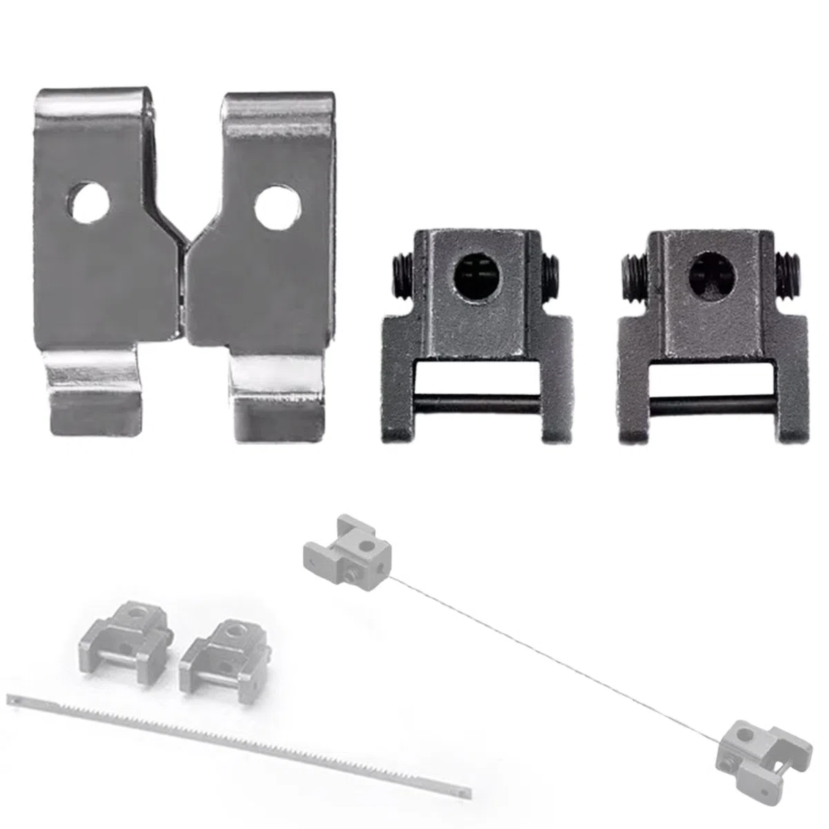 LOVIVER Supports de à chantourner pour en acier de précision, accessoires robustes, Ensemble de 4 Pièces