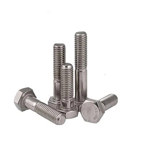 Lot de 10 boulons hexagonaux filetés M12 en acier inoxydable 304 à filetage grossier – M12 x 40 mm