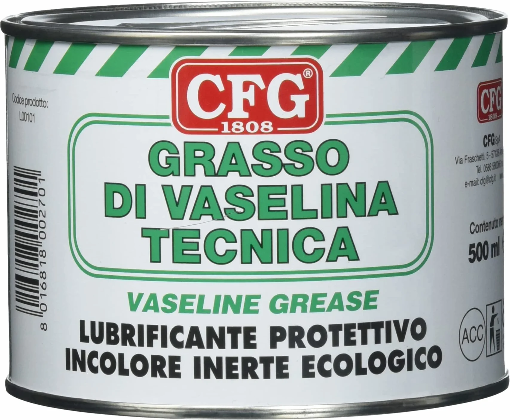 Graisse de vaseline technique de 500 ml.