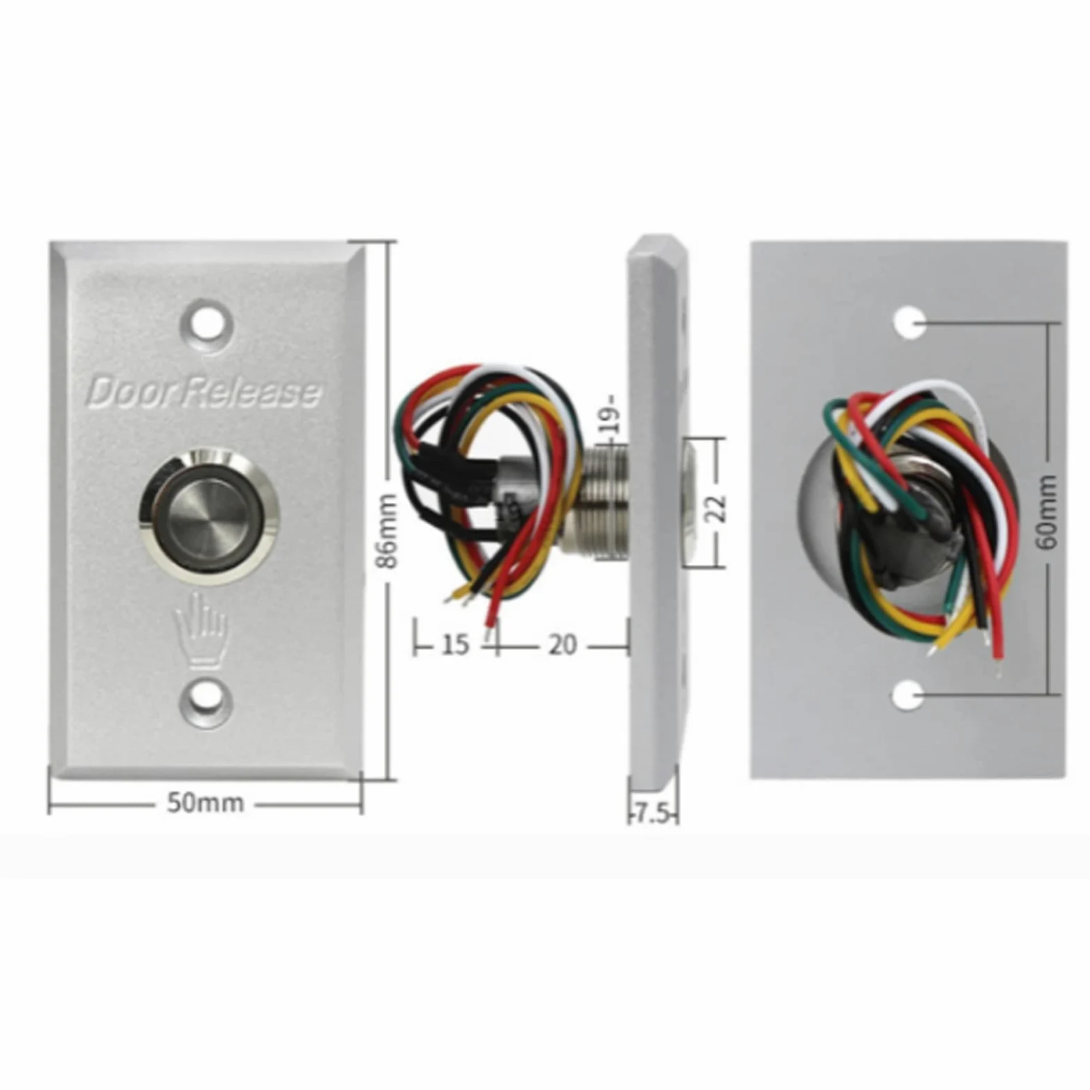 Contrôle d'accès de porte 12 V - Bouton de sortie, d'ouverture et de déverrouillage désactivé - Système de contrôle d'accès