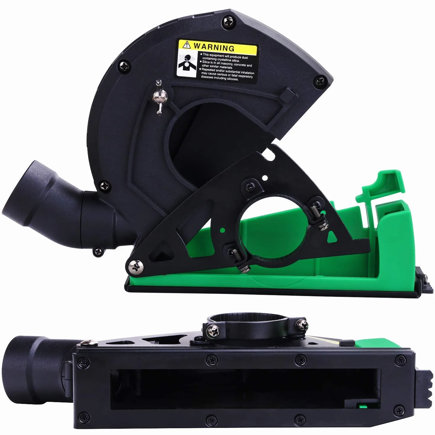 Capot de Protection Meuleuse Angulaire 115/125 mm avec Aspiration et Rail de Guidage