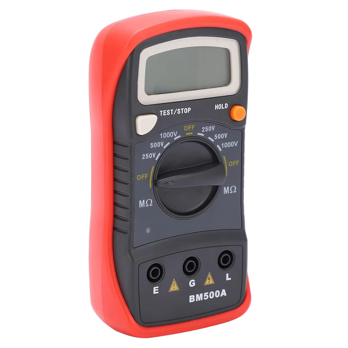 Testeur de Résistance Testeur de Résistance d'isolation Mètre Megohm Mètre Affichage LCD Mégohmmètre Numérique Bm500A Testeur de Résistance d'isolation 500 V Mètres de