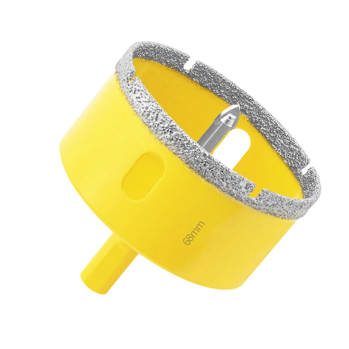 Scie Cloche Diamantée de 68mm avec Foret Guidage, Professionnelle Foret Trépan Diamant pour Carrelage, Porcelaine, Verre, Marbre et Céramique
