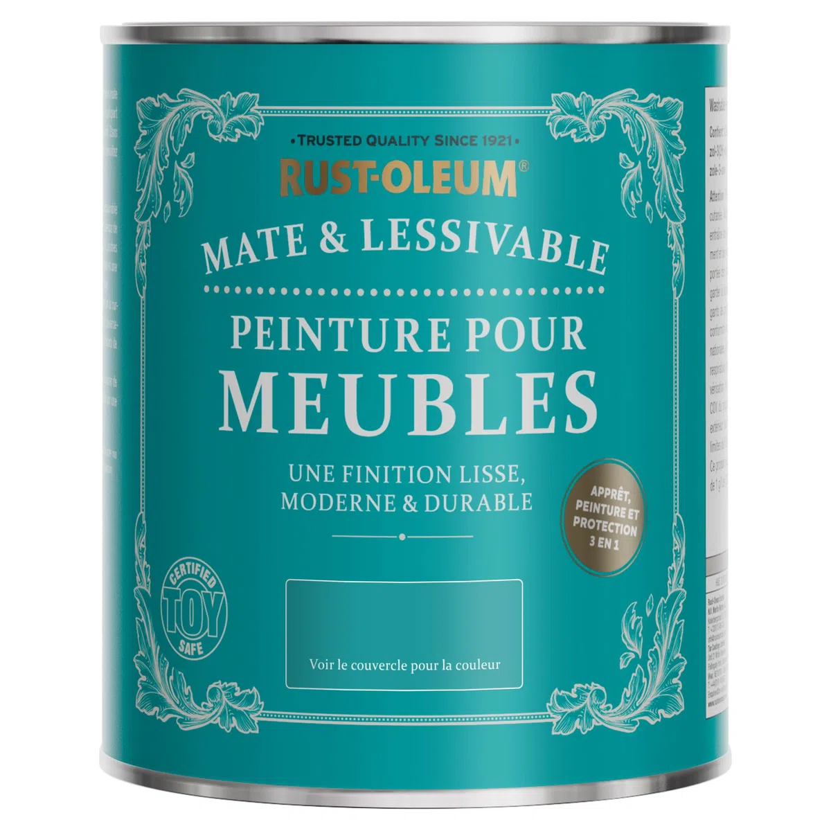 Rust-Oleum Peinture Bleu Marine Mate & Lessivable pour Meubles, Finition Mate - Odyssée 750ml