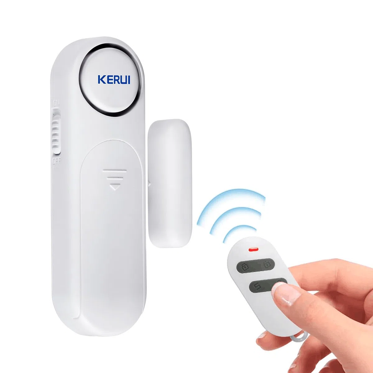 TOWODE Alarme de Porte, Alarme sans Fil 120dB pour Porte, Fenêtre et Détecteur de Contact avec Télécommande 3 Modes pour la Sécurité