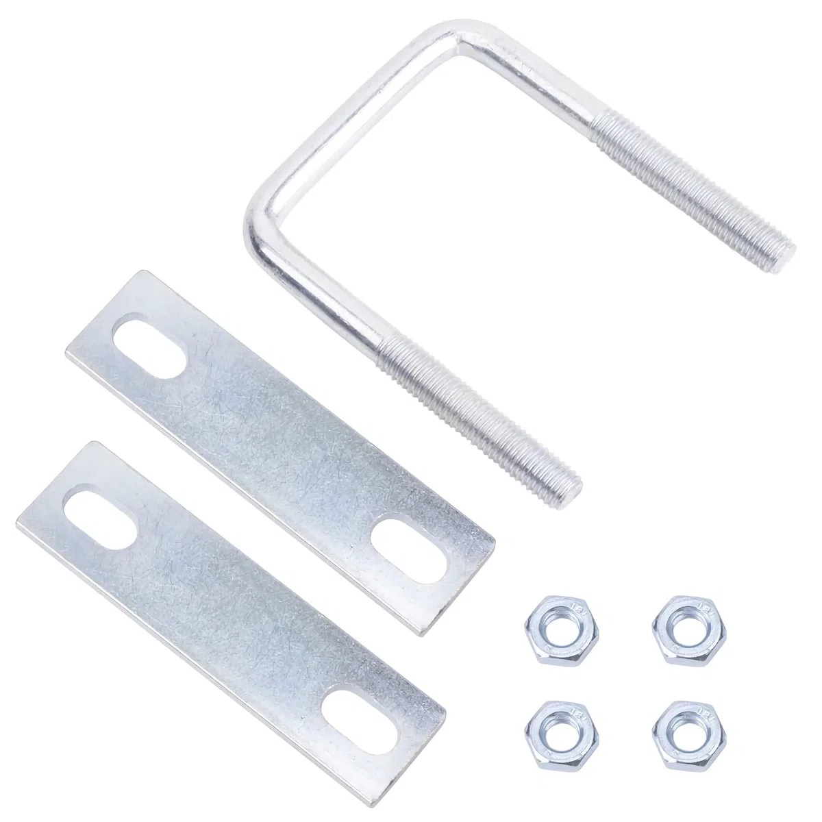 Boulons En U 4 Pièces Boulon De U En Acier Inoxydable Boulon U M8 Boulon Carré en U U-Boulon Avec éCrou Plaque De Cadre Et Rondelle