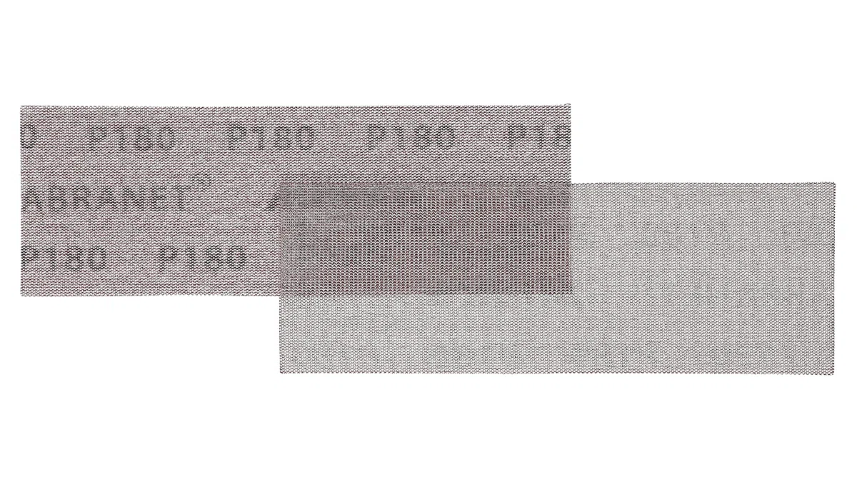 Mirka Abranet Bande abrasive en filet 80x230mm / Feuilles abrasives auto-agrippantes/grain P180 / 10 pièces / AE175F1018 / pour poncer sans poussière le bois, le mastic, la peinture, le plastique