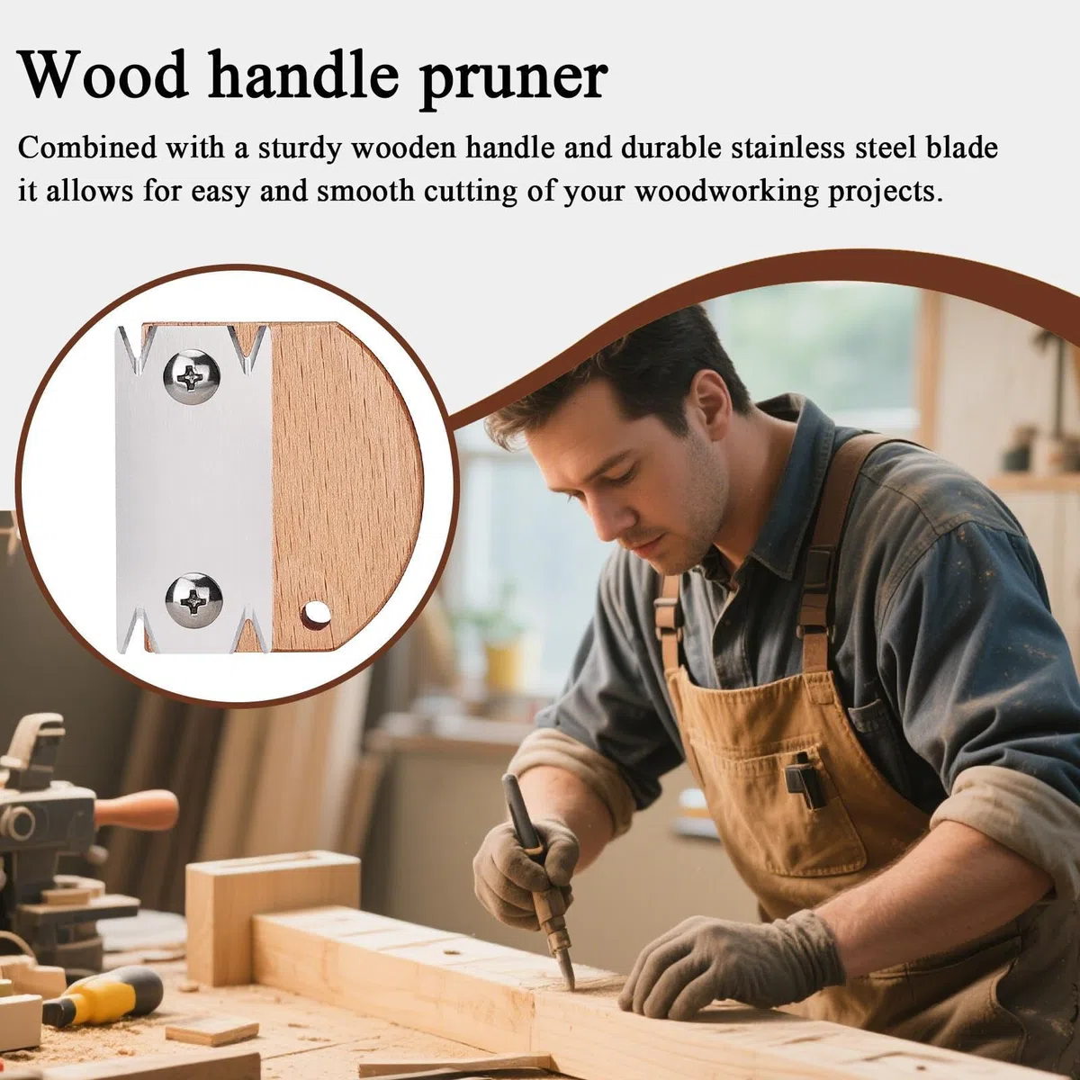 Coupe De Placage Ergonomique - 50 G D'outils De Travail Du Bois Avec Manche En Bois | Grattoir À Filet De Chanfreinage Pour Bandes De Chant, Pour Placage, Pvc, Stratifié, Contreplaqué, Panneau De Méla