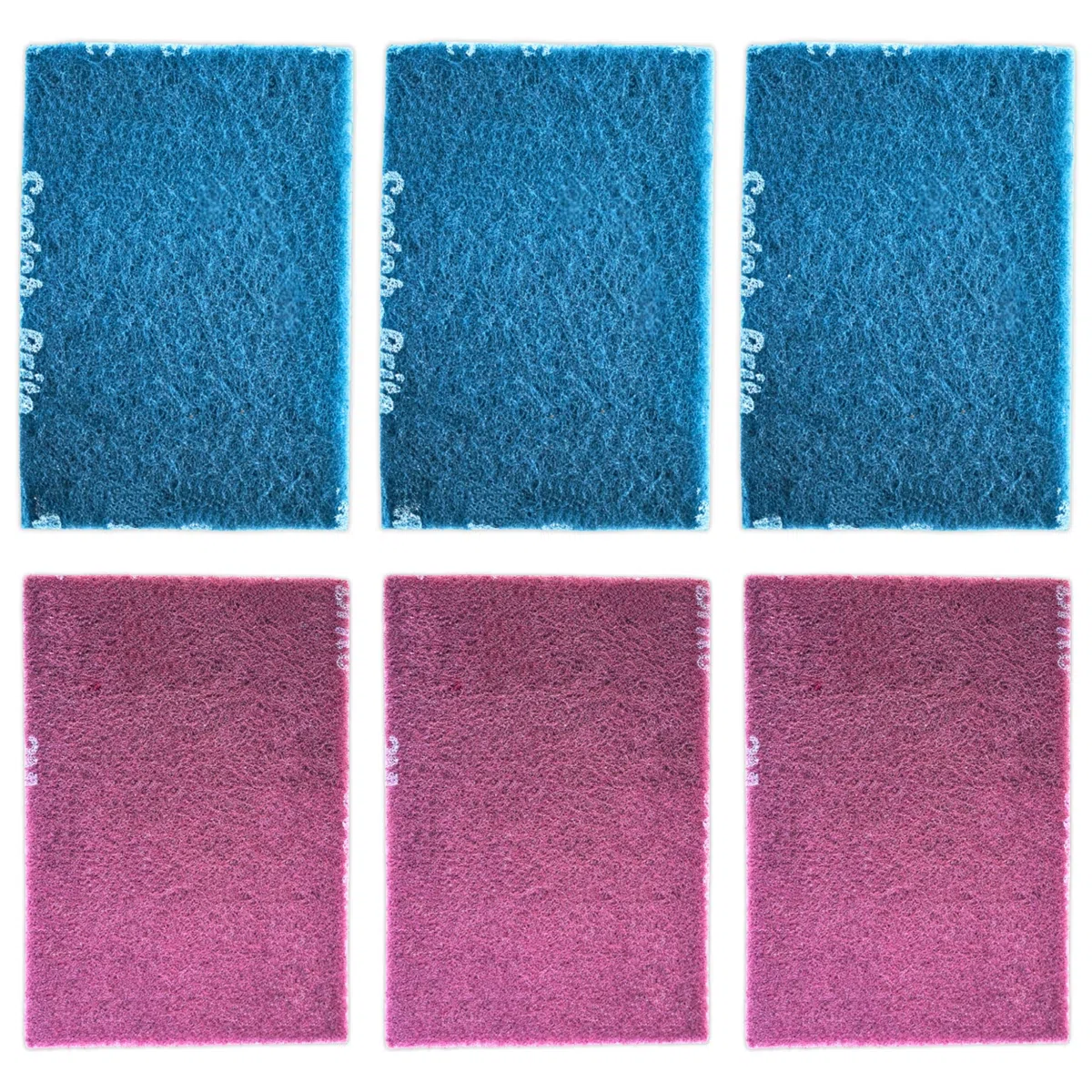 fabriqué avec des tampons universels Brite, abrasifs, tampons de ponçage, ponçage métallique, oxyde d'aluminium, ponçage, nettoyage, mélange, nettoyage, 15 x 23 cm (mélange de 6 pièces)