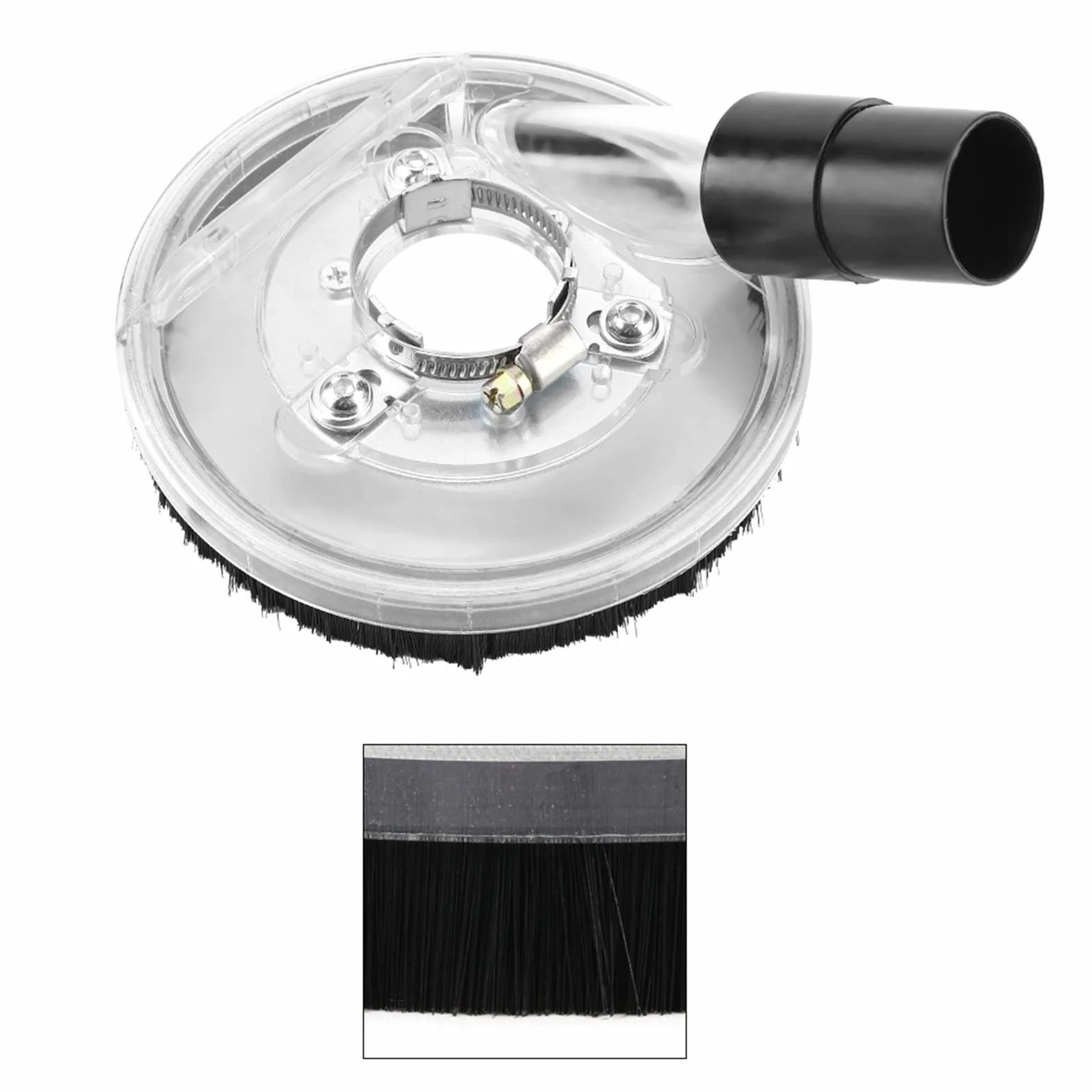 La Poussière Shroud Coque, 80-125mm Clear Vacuum Dust Dry Grinding Cover Compatible avec angle à la main Broyeur 80–125 mm vide poussière broyage sec Housse anti-poussière for Angle Grinders Hand Gr