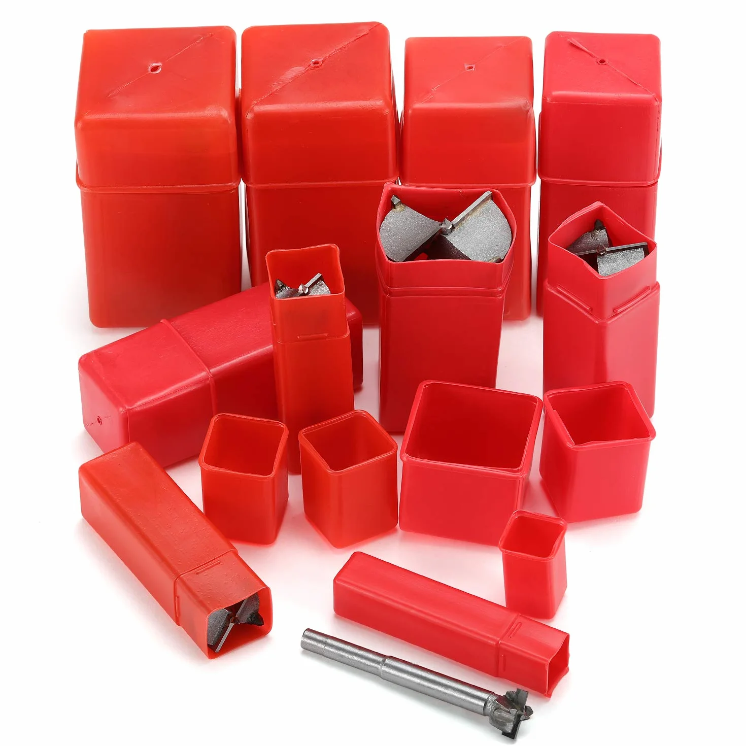 LAOYE 10 Pcs Mèche Bois 15-60mm Carbure Foret Meche à Façonner Fraise Perceuse 15mm 20mm 25mm 30mm 35mm 40mm 45mm 50mm 55mm 60mm