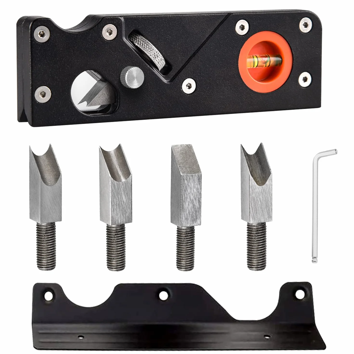 7 Pcs Rabot a Chanfreiner Manuel Suite, Woodworking Edge Corner Raboteuse, Biseau à 45 Degrés Rabot Dangle, pour Travail du Bois, Coupe Rapide du Bois