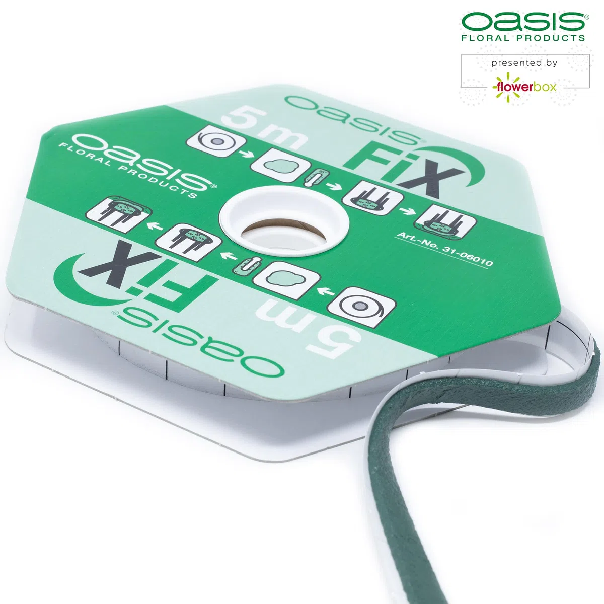 Oasis Fix Mastic adhésif double face vert Pâte à modeler Bricolage Fournitures florales pour la fixation de mousse florale Éponge à emboîter