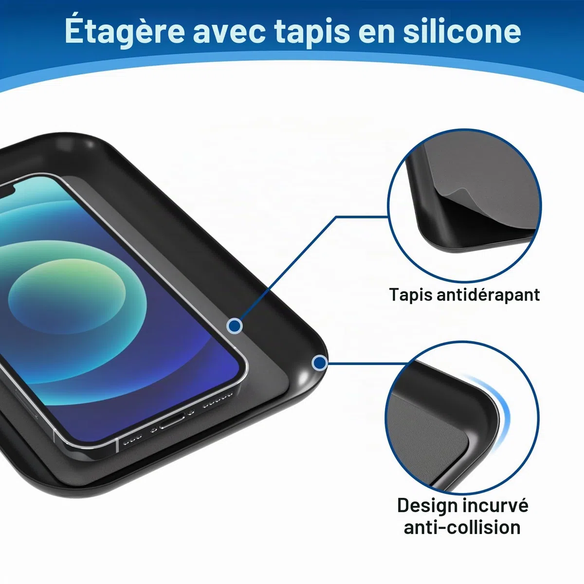 Porte-Rouleau de Papier Toilette autoportant avec étagère supérieure, Peut contenir 4 Rouleaux, Distributeur de Papier Toilette en Acier Inoxydable pour Salle de Bain