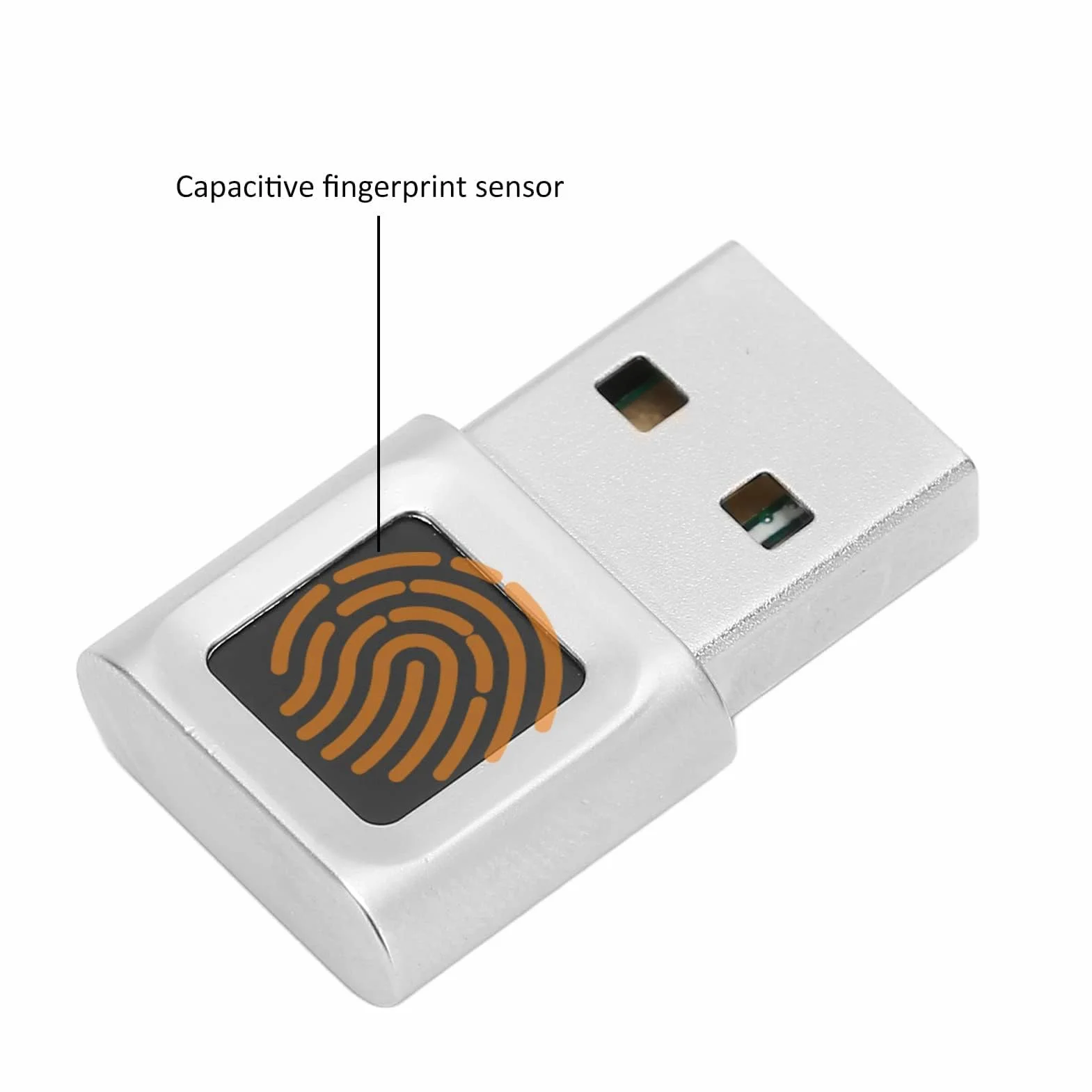 Lecteur d'empreintes digitales USB, Lecteur d'empreintes digitales USB à 360 degrés Mini Compatible avec Win11/10 Touch Speedy Matching Biométrique pour l'ordinateur portableWin