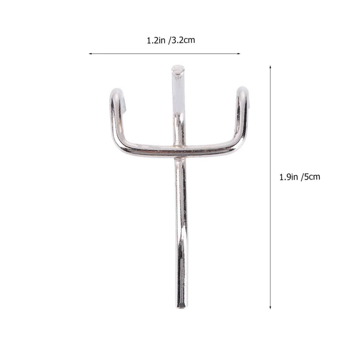Cabilock 50 Pièces Crochets de Panneau Perforé Assortiment de Panneau Perforé Organisateur D'outil Crochets de pour Organiser Le Système de Stockage D'outils 5 Cm