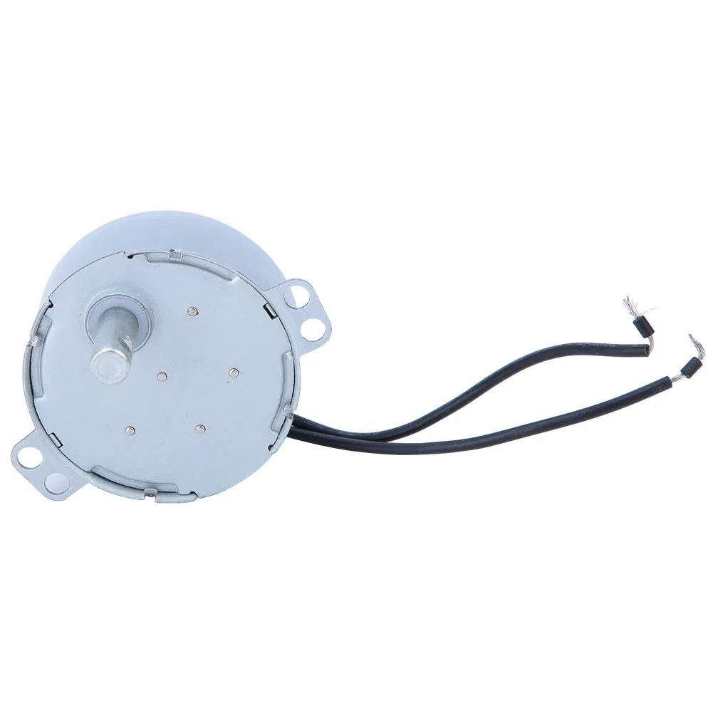 Moteur Synchrone CA 220-240V 50/60Hz 4W avec Direction Réversible, Arbre Rond 7mm, 2.5/3 tr/min, pour Ventilateur