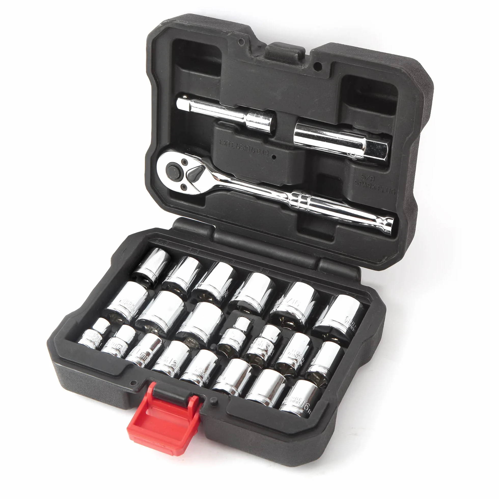 WORKPRO Coffret de Douilles Compact avec Clé à Cliquet 3/8-inch 24-Pièce