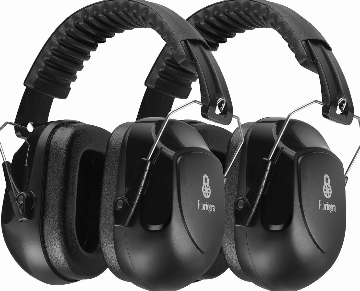 Floriogra 2 Paquets Casque Anti Bruit Adulte, 31dB Certifié CE, Protection Auditive pour Travail, Autisme, Bricolage, Tonte, Chantier, Tir, Casque Sensoriel, Réduction de Bruit Professionnelle