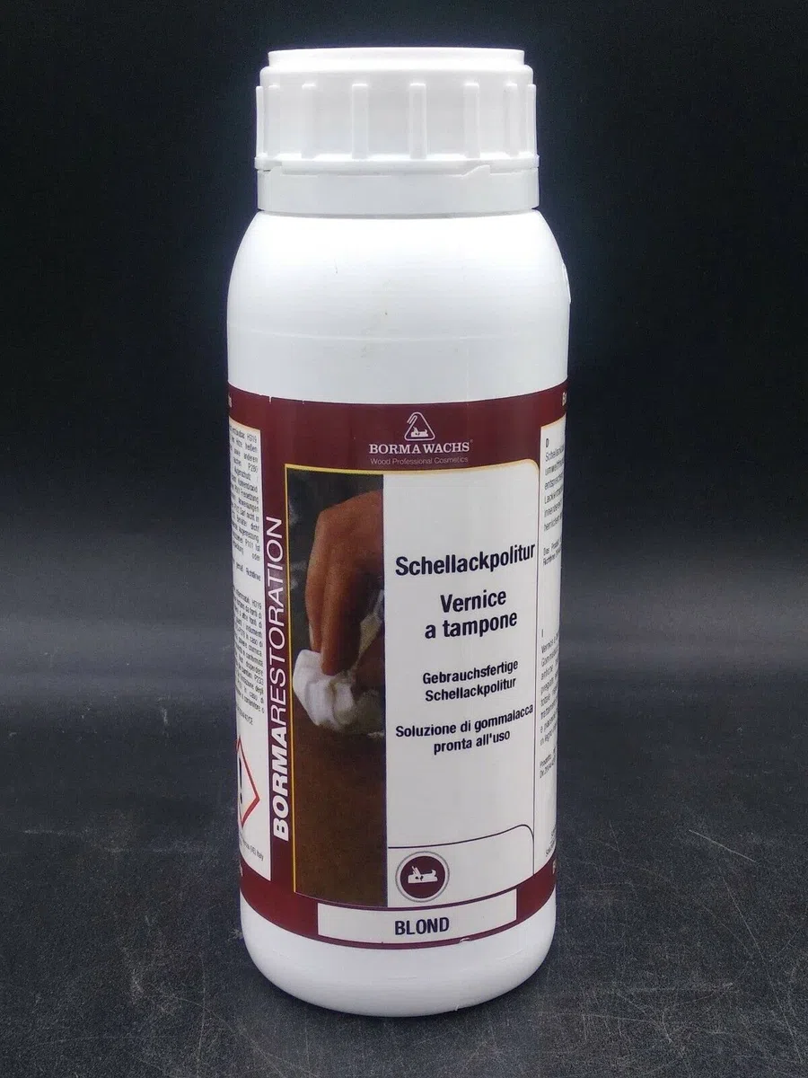 Cire Laque prête à l'utilisation 500 ml Peinture à tampon bORMA Wachs – Gomme laque