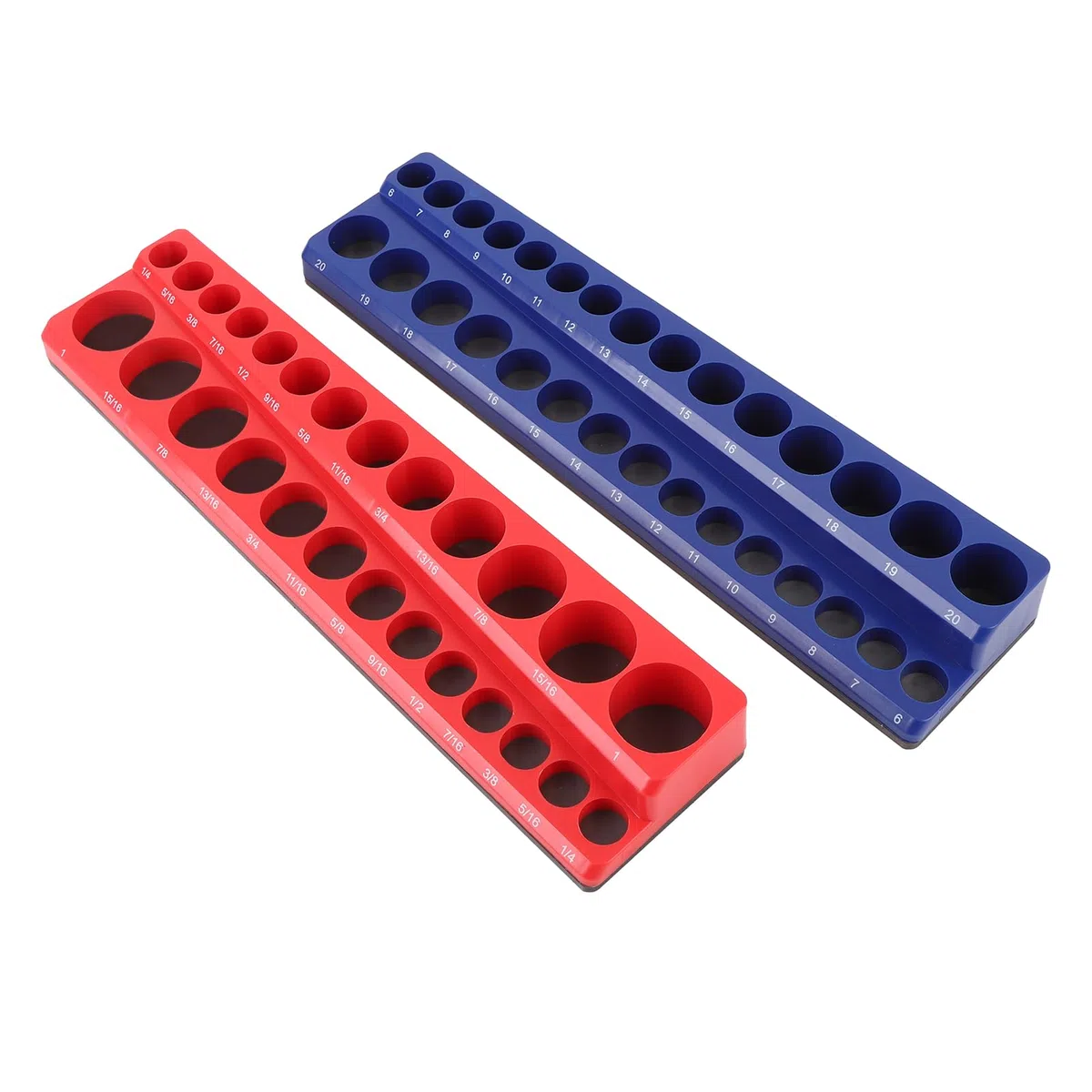 Organiseur de Douilles Magnétiques 3/8 Pouces, Support de Rangement Efficace pour les Réparations à Domicile et Professionnelles, 2 Pièces