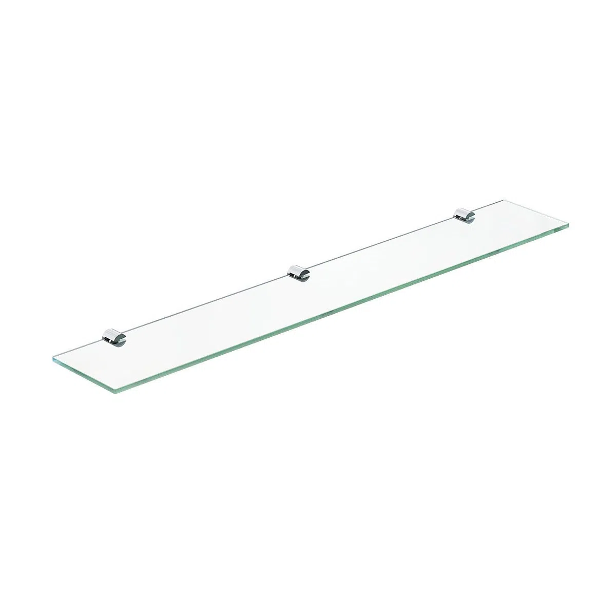 Étagère murale en verre de salle de bain - 70 cm - En verre transparent de sécurité ESG de 6 mm