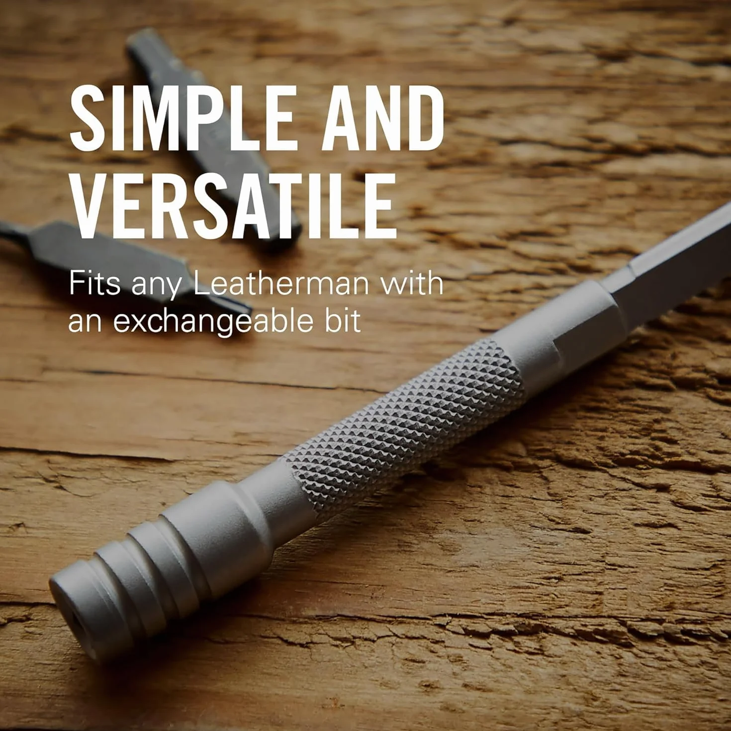 Rallonge Leatherman pour tournevis à embout amovible – Compatible avec les embouts plats et hexagonaux standards Leatherman