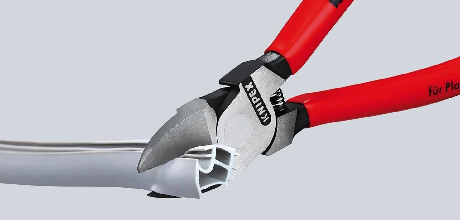 Knipex Pinces coupantes de côté pour plastique avec poignées multimatières 125 mm, 72 02 125