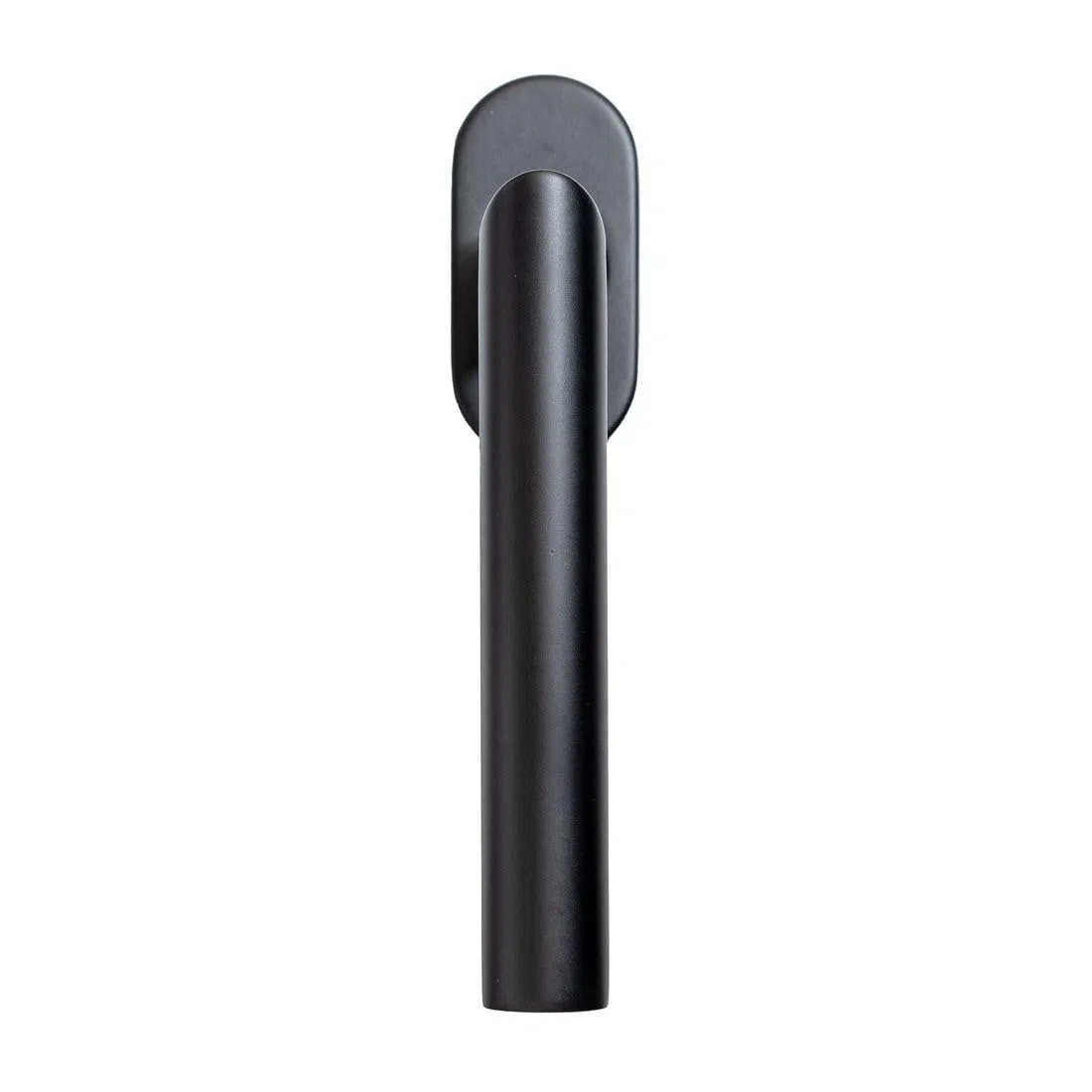 FELGNER poignées de fenêtre Como | de haute qualité | rosace ovale | bouton rotatif | résistant à la corrosion | Pour chambre d'enfant maison et appartement | Sécurité des fenêtres | noir