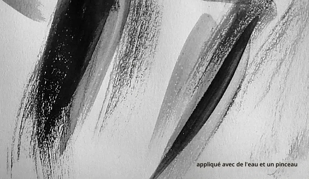 Graphite artistique naturel noir en poudre (500ml) Graphite for Artists, gris color