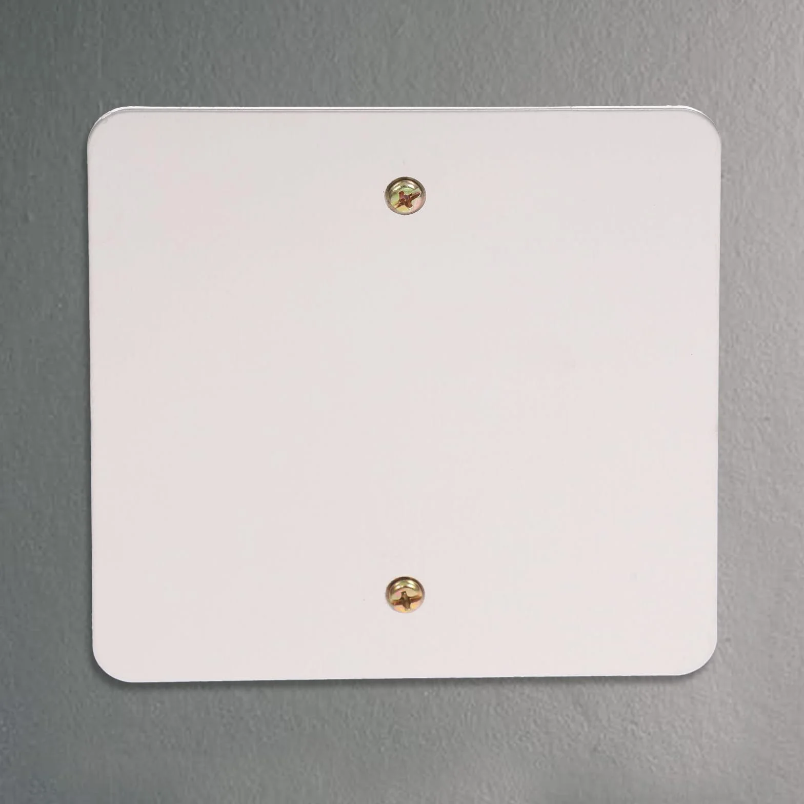 Cabilock Cache-Prises Murales Ignifuges en Acier Inoxydable 120 MM, Plaques Lisses, Lot de 2 pour Usage Résidentiel et Panneaux d'Accès